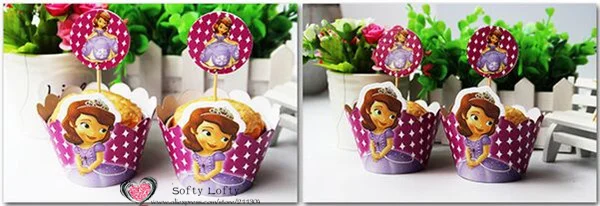 Cupcake DIY Materials Sophia the First Princess Style - 1