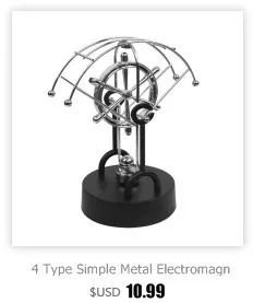 Простой теллурион металлический электромагнитный маятник постоянный инструмент модель Фигурка домашний рабочий стол офис украшения миниатюры