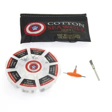 SEA WOLF Vape Cotton 8 in 1 Prebuilt Coil Kit Clapton Coil Alien Tiger Hive Quad Flat twisted Heating Wire for Vape DIY E Cig SEA WOLF Vape Cotton 8 in 1 Prebuilt Coil Kit Clapton Coil Alien Tiger Hive Quad Flat twisted Heating Wire for Vape DIY E Cig