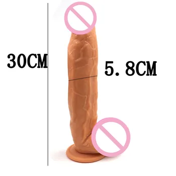 IGRARK Super Long Big Huge Dildo 11.8 Inch 30cm Anal Dildo Sex Toys For Woman Penis Realistic Giant  Dildo Suction Cup Dildos 2