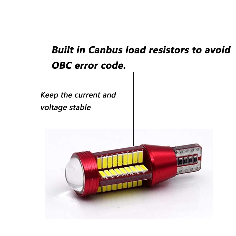 T15 W16W 921 78SMD светодиодный 4014 Авто Canbus ОШИБОК Обратный Свет Подсветка салона