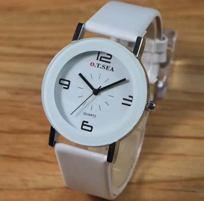 

New Leather Fashion Brand Bracelet Watches Women Ladies Men Casual Quartz Watch Wrist Watch Wristwatch 12016101616