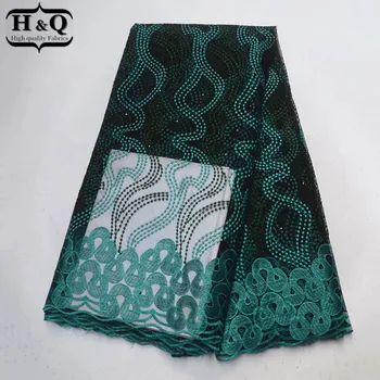 

African Net Lace Fabric 5 Yards French Tulle Lace Fabric With High Quality Nigerian Guipure Lace Fabric For Lovely Party Dress
