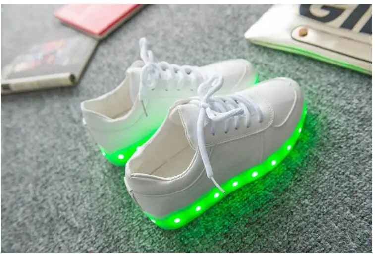 Светящиеся кроссовки; повседневная обувь; Светящиеся кроссовки; обувь для больших детей; обувь со светодиодной подсветкой для мальчиков и