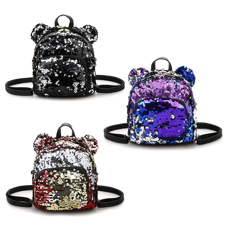 ##BUY Women Girls Sequins Mini Backpack Fashion Small School Satchel Travel Shoulder Bag Rucksack 2018