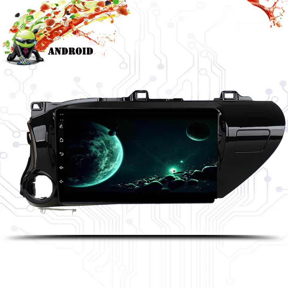 Perfect 10.1 inch 1024*600 Android 9.1 Car GPS Navigation stereo DVD Player Sat nav head unit for Toyota Hilux 2016 2017 2018 Radio 3 Perfect 10.1 inch 1024*600 Android 9.1 Car GPS Navigation stereo DVD Player Sat nav head unit for Toyota Hilux 2016 2017 2018 Radio 3