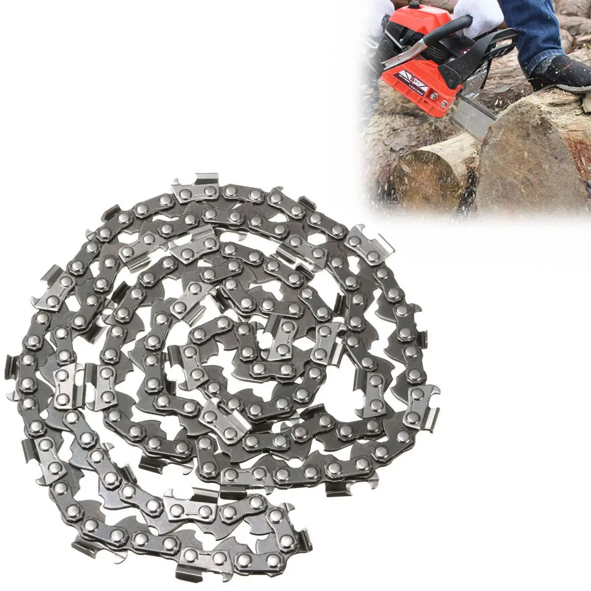 

20" 76 Link Replacement Chainsaw Saw Mill Ripping Chain For Timberpro 62CC for 0.325 Model Surface Smooth for Cutting Lumber