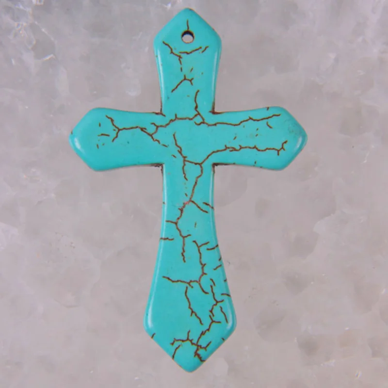 Howlite Крест Кулон Ювелирные изделия для женщин подарок свободные бусины S001 S006|jewelry