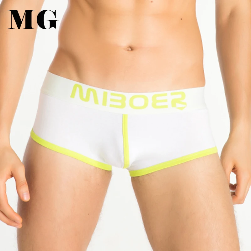 Mr.Gun 3pcs/pack Cotton Underwear Boxer Man Knitted Spandex Comfortable