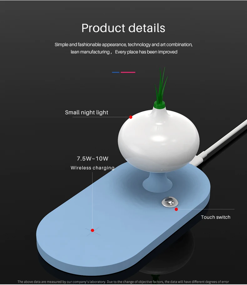 Fast Charging Wireless Charger Night Lamp (8)