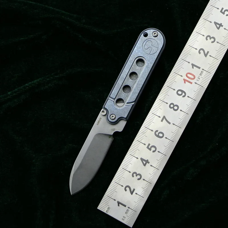 

LOVOCOO Mini S35VN Steel Folding knife titanium handle hunting survival camping Keyring knives pocket EDC practical daily tools