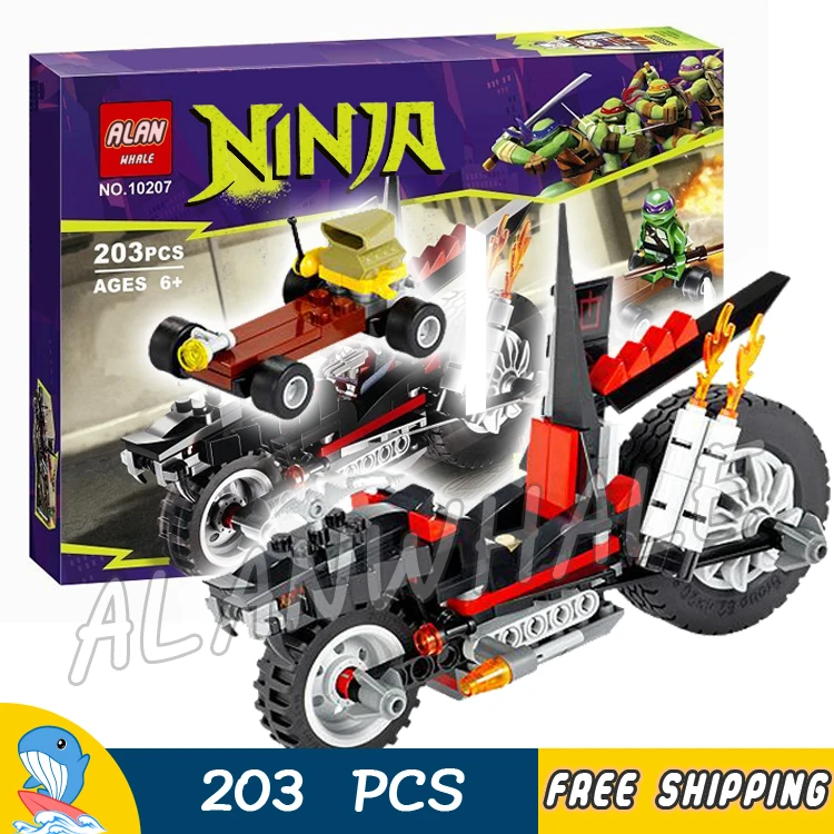 203pcs Ninja Shredder Dragon Bike Motorcycle 10207 DIY Model Building Kit Blocks Gifts Children Toys Bricks Compatible with Lego boys-bike : image 203pcs Ninja Shredder Dragon Bike Motorcycle 10207 DIY Model Building Kit Blocks Gifts Children Toys Bricks Compatible with Lego boys-bike