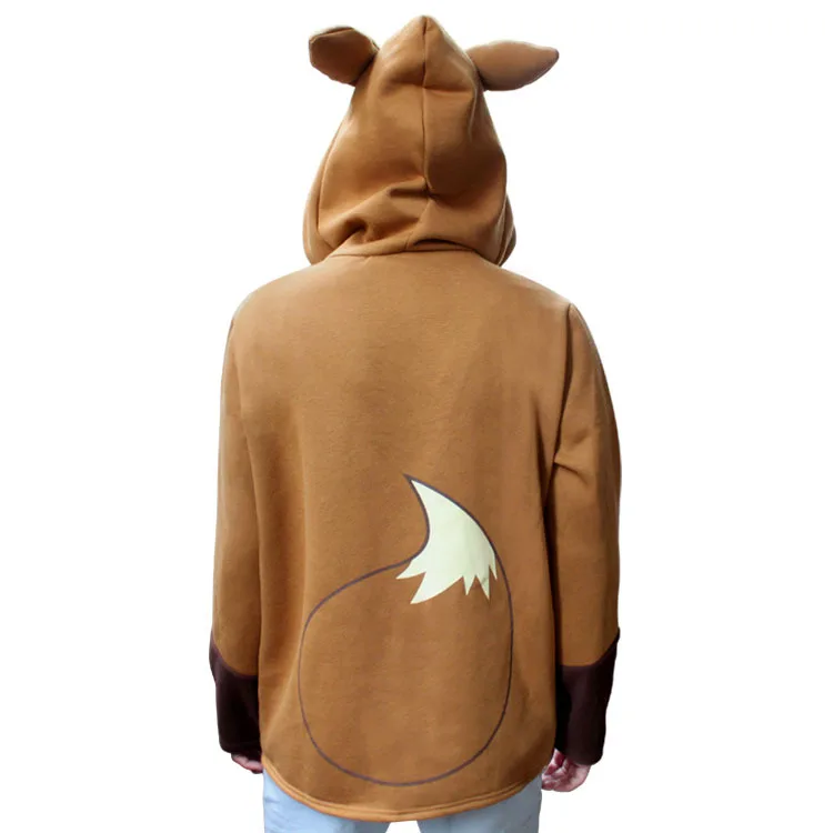 Najtaniej Kostium na halloween Anime Pokemon Eevee bluzy bluzy Cosplay kurtki wiosna jesień zima płaszcz dla mężczyzn i kobiet odzież na zewnątrz