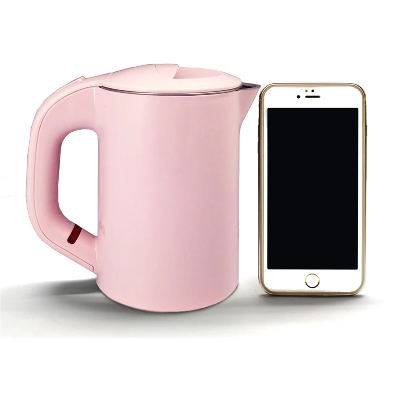 Double layer insulated travel portable mini electric hot kettle cup