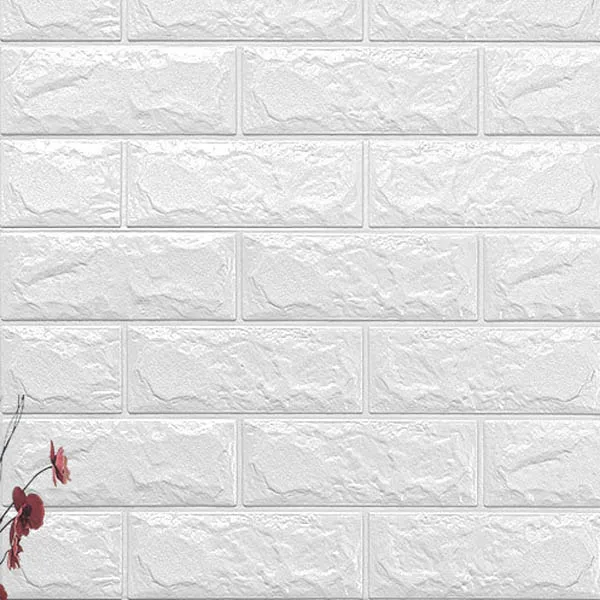 White 70*77 3D Наклейка на стену Самоклеющиеся Обои DIY кирпичная гостиная RoomTV детская безопасная спальная теплая Домашняя Водонепроницаемая Наклейка на стену s - Цвет: White