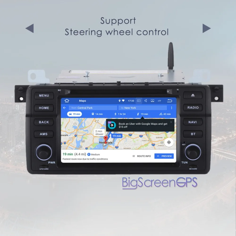 Best The Newest Android 8.0 7.1 Octa Core Car DVD Player GPS Navi For BMW E46 1998-2005 M3 1998-2005 Multimedia Autoradio Satnav WIFI 5