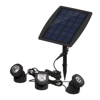 

LED underwater waterproof white RGB spot lamp on solar power IP68 Submarine Projector Light for garden pond Pool Tank decoration