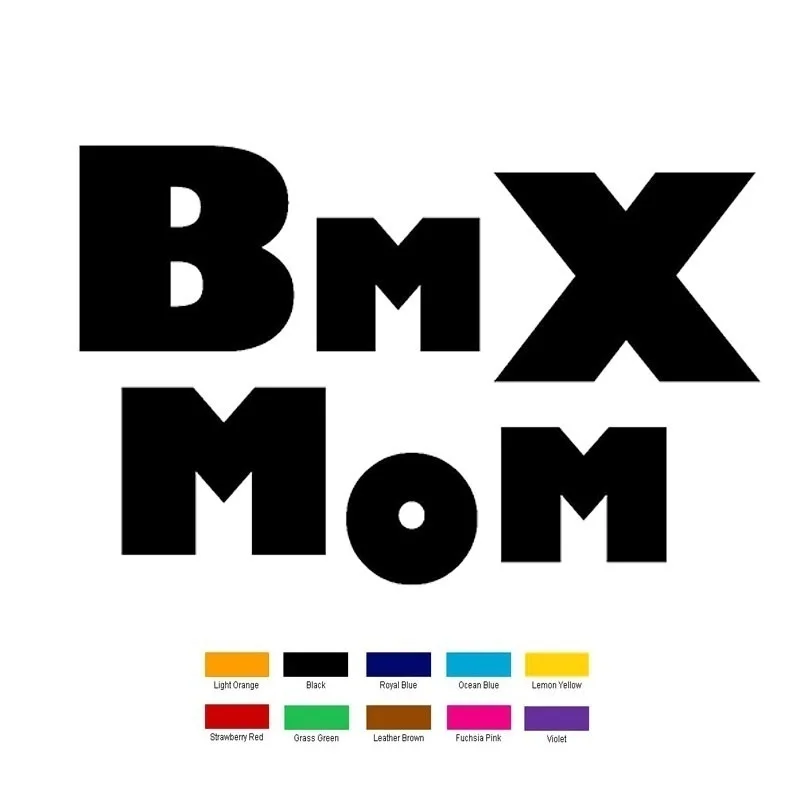 

15*10cm BMX Mom Sticker For Window Laptop Kayak Vinyl Decal