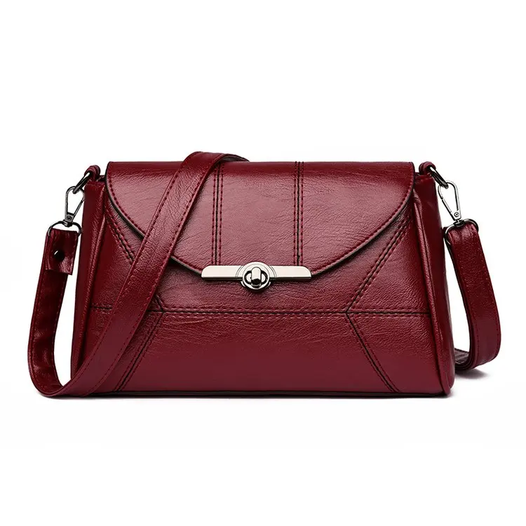 

PU Leather Women Bag Fashion Female Crossbody Bag Designer Leather Shoulder Messenger Bag Small Geometric Evening Clutches Black