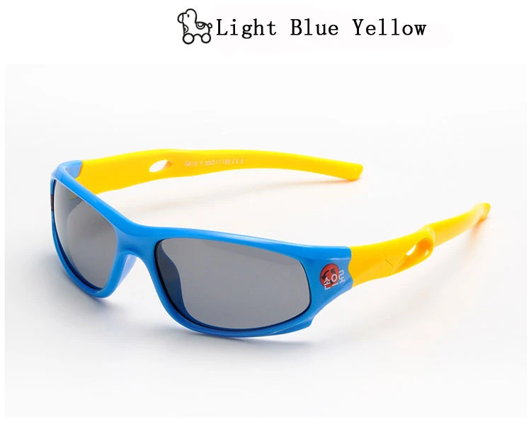 Brand Super Light Kids Polarized Sunglasses Children Sport Sun Glasses UV400 Protection Outdoor Safety Rubber Oculos (13)