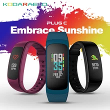 Вилка C Smart светоотражающие браслеты Цвет ЖК-дисплей Smart band Электроника Bluetooth Фитнес трекер всегда-на частоту сердечных сокращений Smartwatch