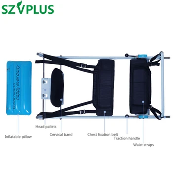 

Enforced Cervical Spine Lumbar Traction Bed PATENT Spondylosis Physical Therapy Body Stretching Units curing Lumbago and neck