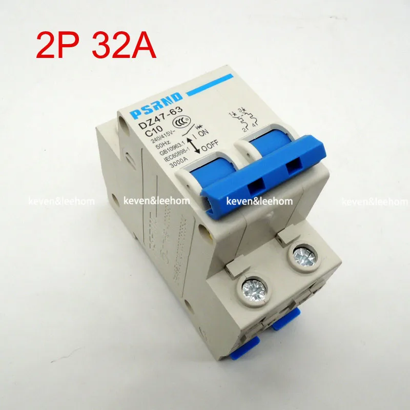 Disjoncteur DC Disjoncteur Miniature Commutateur Pneumatique de Protection Contre Fuites DC DZ47-63Z-1P 63A