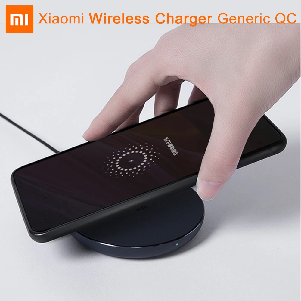 

Original Xiaomi Wireless Charger Generic QC Edition Silicone Surface CNC AL Frame For iPhone X/ MIX 2S 5-7.5W | Galaxy S9 5-10W