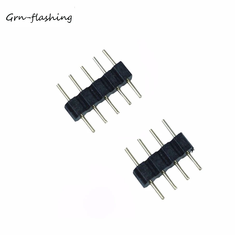 10 шт. 4 контакта RGB /5 контактов коннектор RGBW игла типа папа двойная для /RGBW 5050 3528
