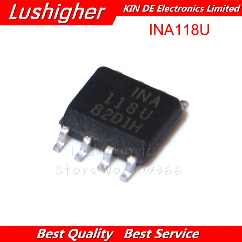 5 шт. INA118U SMD INA118 SOP8|Интегральные схемы| |