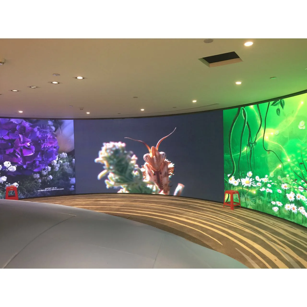 

High quality custom shape soft flexible led display p3.91 p4.81 , low power consumption led curtain wall