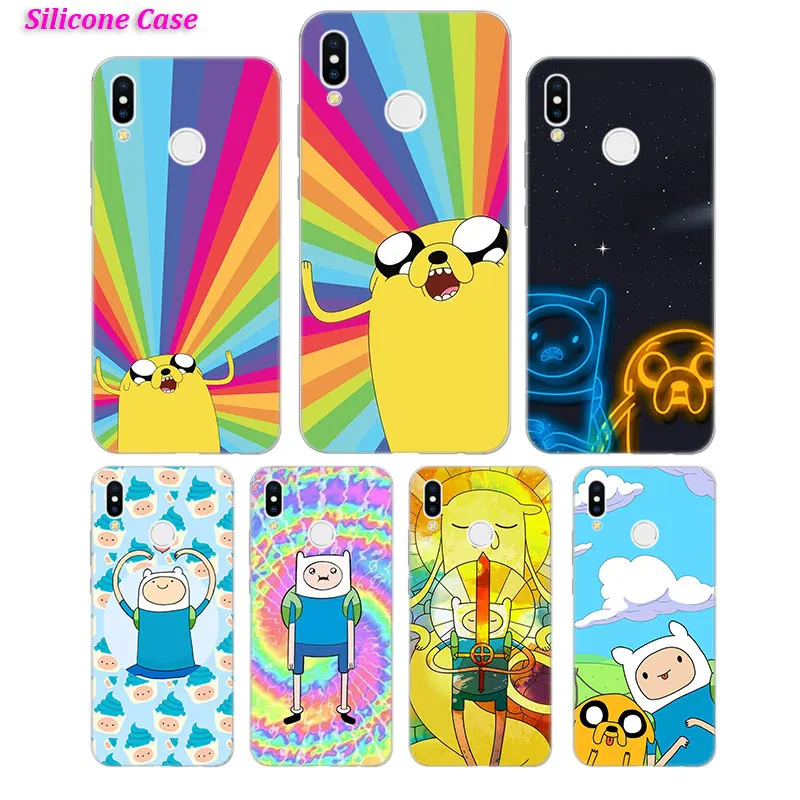 

Silicone Phone Case Adventure Time Finn Jake for Huawei Nova 3 4 Honor 7C 7A 8 8X 9 10 Y5 Y6 Y7 Y9 V20 Lite Pro 2019 2018 Cover