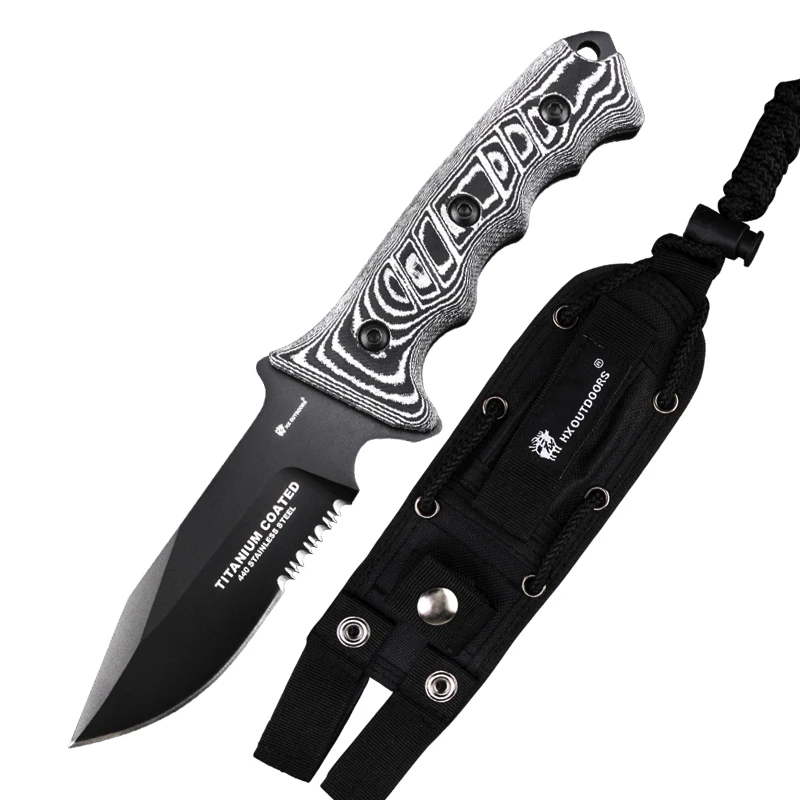 

Hx Outdoors 440c Steel ,Special Hunting Knives Tactical Knife Camping Survival Rescue Knife Outdoor Tool ,Dropshipping