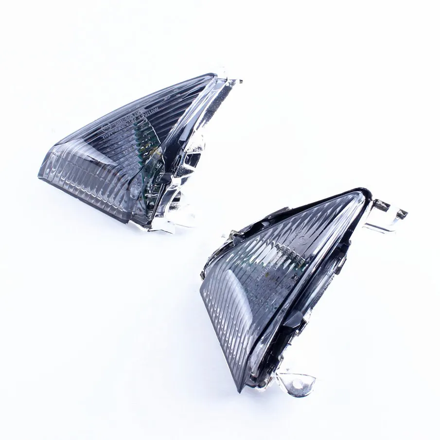 

Front Turn Signal Indicator Blinker Lens Smoke For Kawasaki ZX6R ZX10R 650R ZX14 ZX636