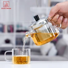 ZGJGZ чайник высококачественный чай заварочный чайник стеклянный чайник с сито из нержавеющей стали для питья чая s048