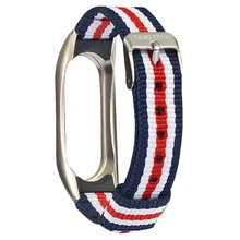 LAOKE полоса холст mi Band 2 ремешок для Xiao mi Band 2 Браслет Ремни с металлической пряжкой для Xiaomi mi BAND 2 Смарт аксессуары