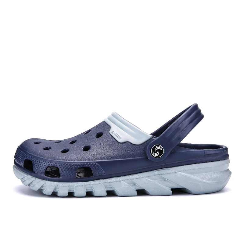 SEREN BRAND 2019 New Men Croc Shoes Plus Size Man Slippers Summer Hollow-out Water Sandals Seaside Beach Garden Surfing Slippers