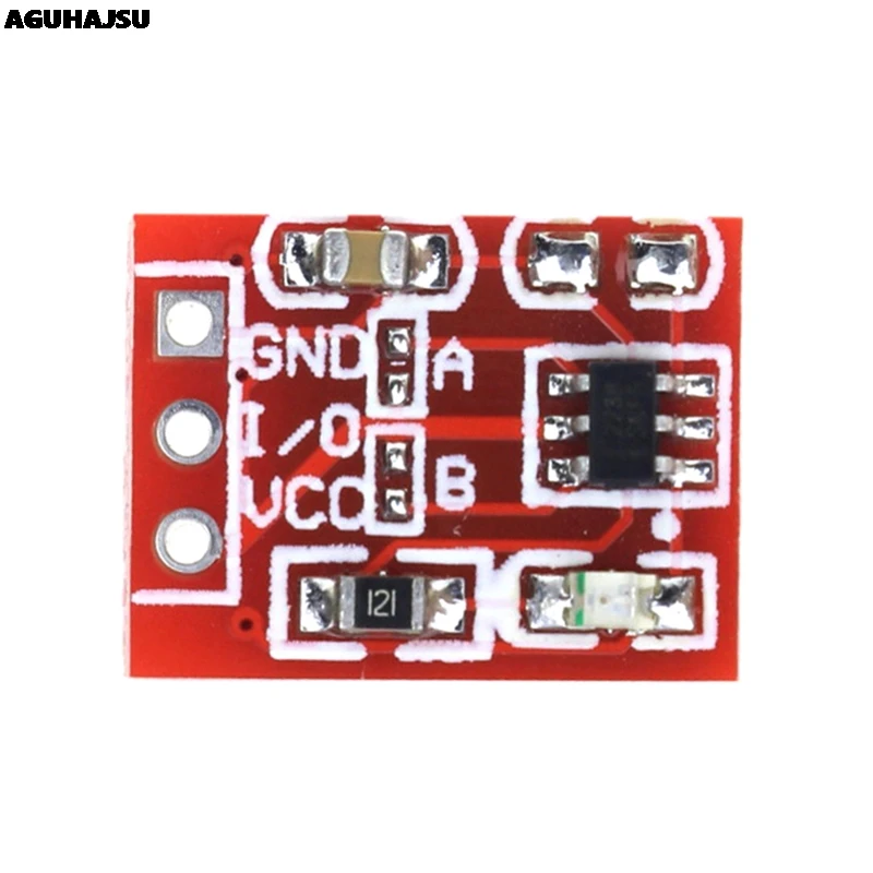 10 шт./лот TTP223 сенсорная кнопка модуль Конденсатор Тип одноканальный самоблокирующийся сенсорный переключатель сенсор
