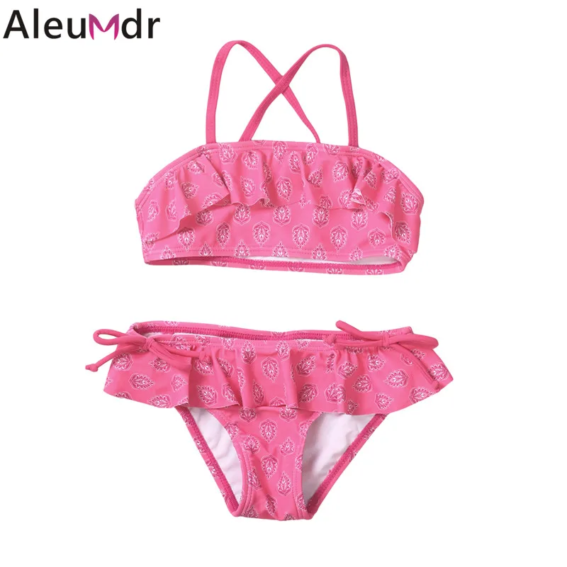 Aleumdr 2 шт. купальники для малышек дети трусики бикини Лето Розовый Маленьких
