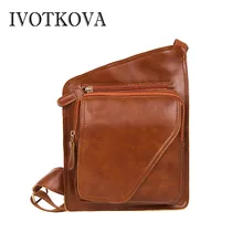 IVOTKOVA мода Мужская нагрудная сумка Высокое качество Мужская сумка через плечо сумки через плечо повседневные мужские Тонкий кошелек bolsas плечевые сумки