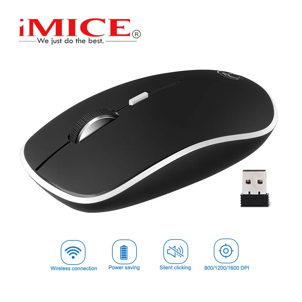 Silent Wireless Mouse 2 4 ghz Computer Mouse font b Mini b font Mause Wireless Ergonomic