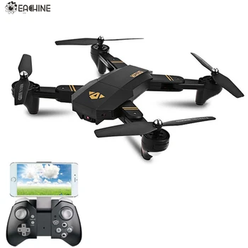 

Eachine VISUO XS809HW WIFI FPV With Wide Angle HD Camera High Hold Mode Foldable Arm RC Quadcopter RTF RC Helicopter Toys
