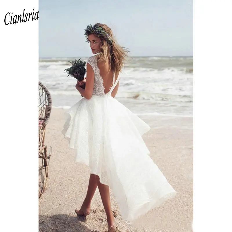 high low beach wedding dresses