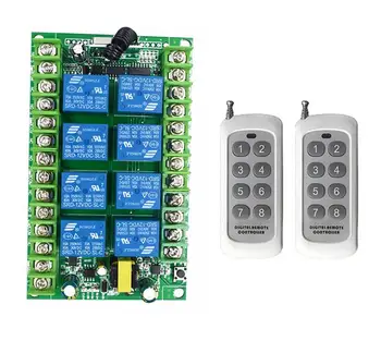 

AC 220v 8CH RF Wireless Remote Control switch control Garage Door/shutters windows lamp light