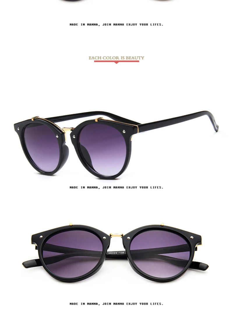 Psacss винтажные круглые панк Солнцезащитные очки женские мужские брендовые дизайнерские ретро солнцезащитные очки женские модные зеркальные Lunette De Soleil Femme