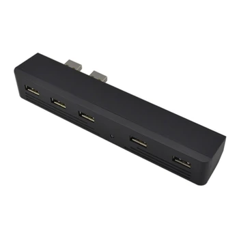 

xunbeifang 100pcs 5 Port USB HUB Adapter for playstation 3 for PS3 High Speed Adapter 2 To 5