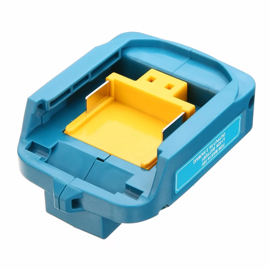 USB Charging Adapter USB Power Connector 5V 2A for for Makita BL1830 BL1430 Blue 2 USB Ports