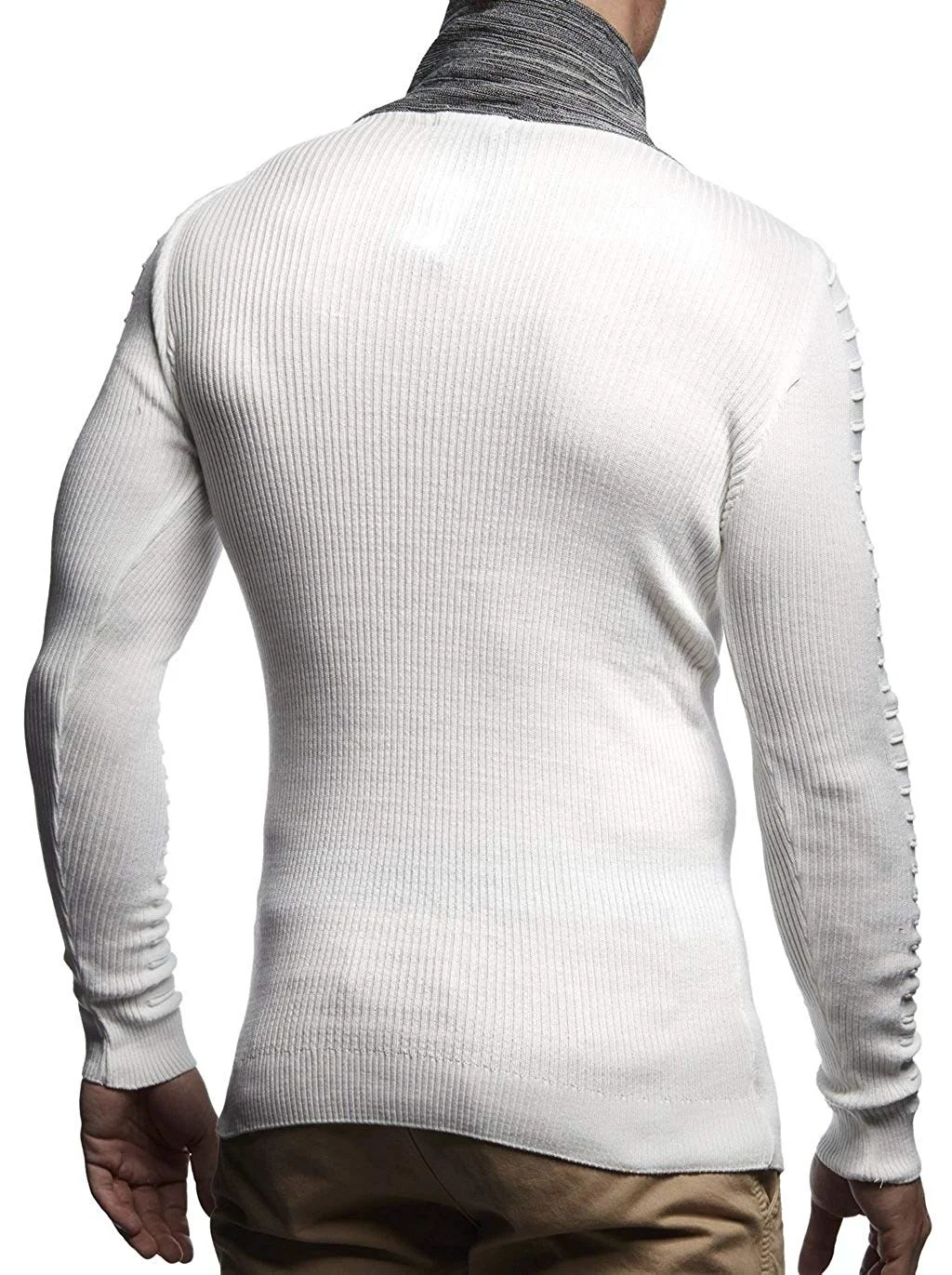 Men's Knit Sweater Shawl Collar Slim Strap Neck Knit Pullover Hip Hop Streetwear High Quality Long Sleeve Man's Sweaters Men's Knit Sweater Shawl Collar Slim Strap Neck Knit Pullover Hip Hop Streetwear High Quality Long Sleeve Man's Sweaters