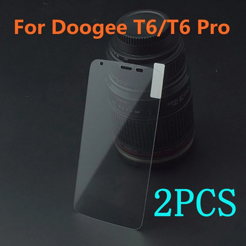 

2PCS Tempered Glass For DOOGEE T6 Protective Film 9H Screen Protector Explosion-proof For DOOGEE T6 Pro