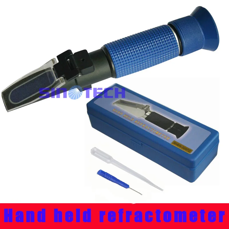 Hand held Sugar refractometer 0 10 brix cutting liquid refractometer P